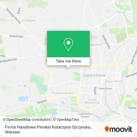 Firma Handlowa Pinokio Katarzyna Ojrzynska map