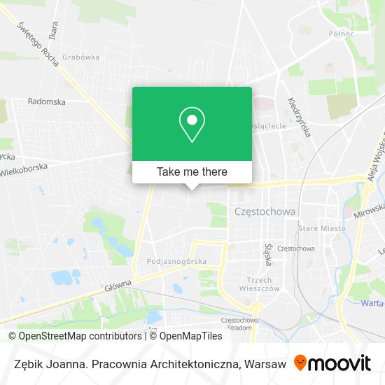 Zębik Joanna. Pracownia Architektoniczna map