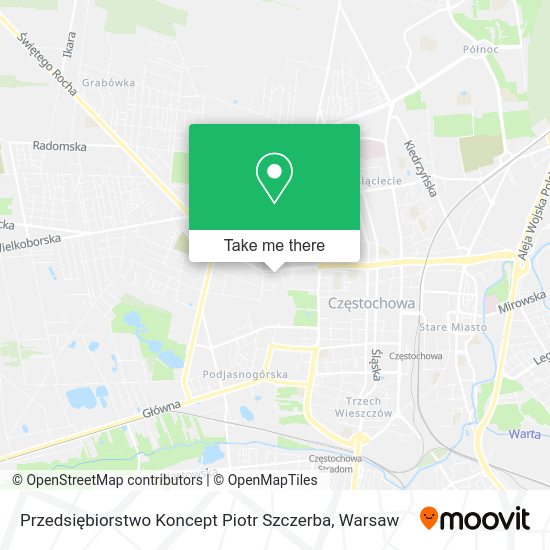 Przedsiębiorstwo Koncept Piotr Szczerba map