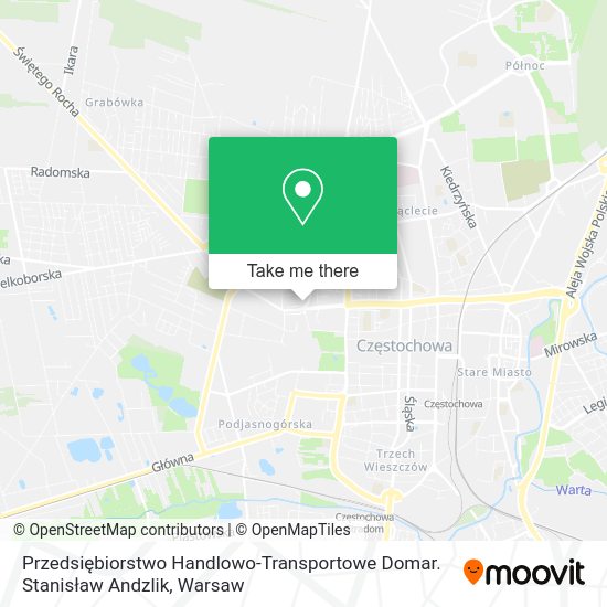 Przedsiębiorstwo Handlowo-Transportowe Domar. Stanisław Andzlik map