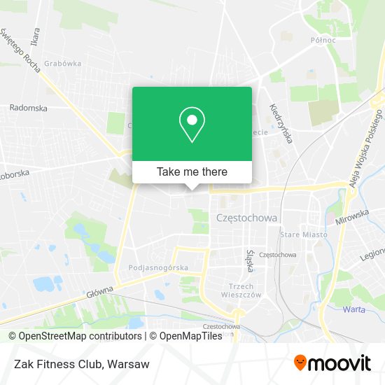 Zak Fitness Club map