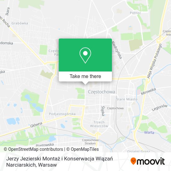 Jerzy Jezierski Montaż i Konserwacja Wiązań Narciarskich map