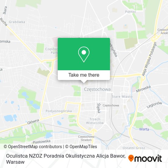 Oculistca NZOZ Poradnia Okulistyczna Alicja Bawor map