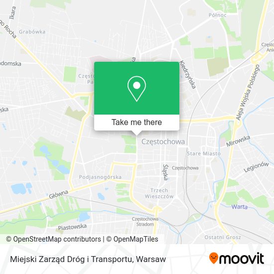 Miejski Zarząd Dróg i Transportu map