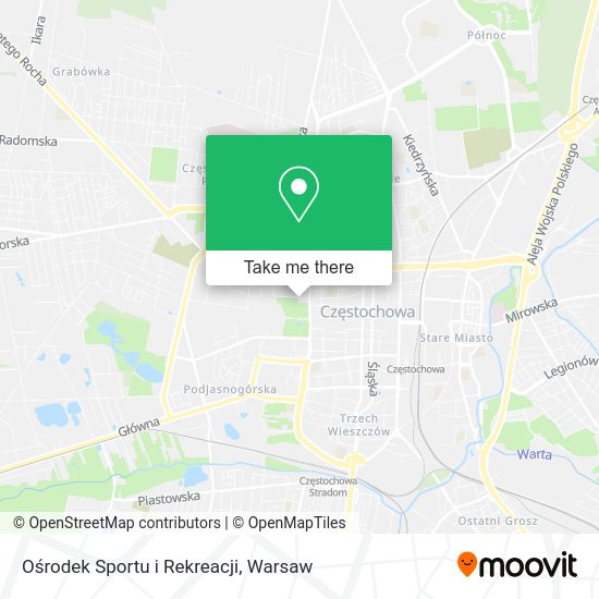 Ośrodek Sportu i Rekreacji map