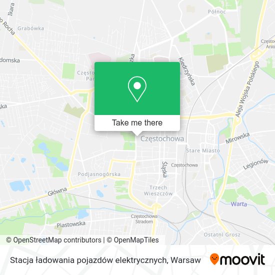 Stacja ładowania pojazdów elektrycznych map