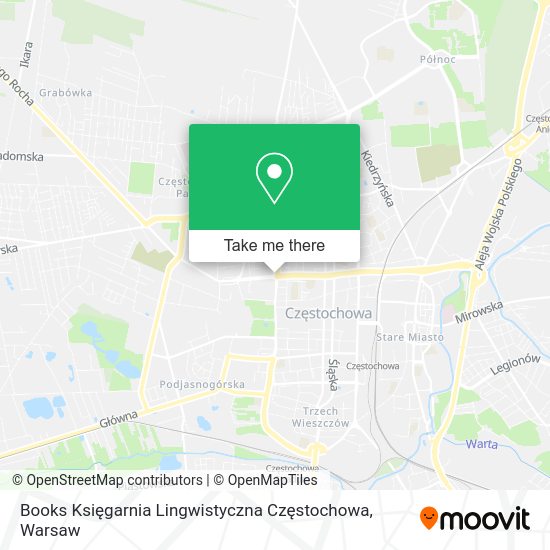 Books Księgarnia Lingwistyczna Częstochowa map