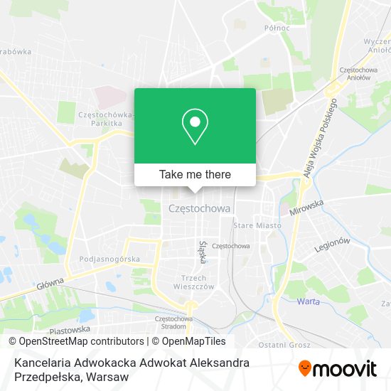 Kancelaria Adwokacka Adwokat Aleksandra Przedpełska map