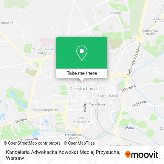 Kancelaria Adwokacka Adwokat Maciej Przysucha map