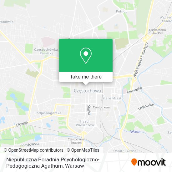 Niepubliczna Poradnia Psychologiczno-Pedagogiczna Agathum map