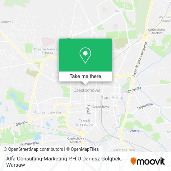 Alfa Consulting-Marketing P.H.U Dariusz Gołąbek map