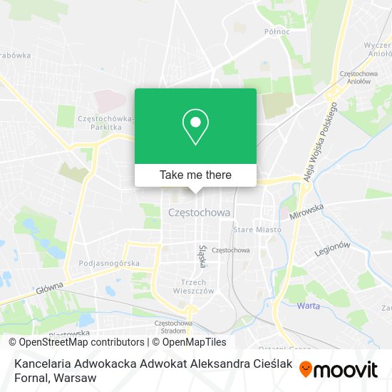 Kancelaria Adwokacka Adwokat Aleksandra Cieślak Fornal map