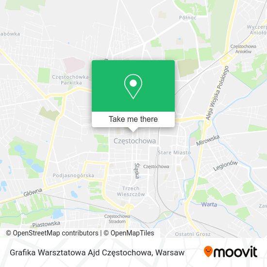 Grafika Warsztatowa Ajd Częstochowa map