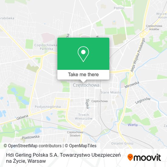 Hdi Gerling Polska S.A. Towarzystwo Ubezpieczeń na Życie map