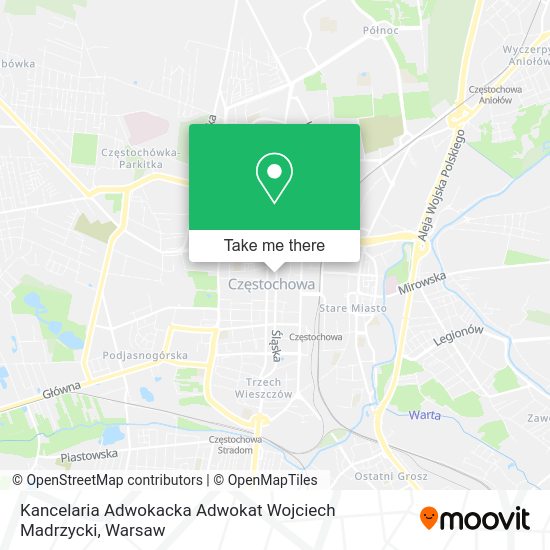 Kancelaria Adwokacka Adwokat Wojciech Madrzycki map