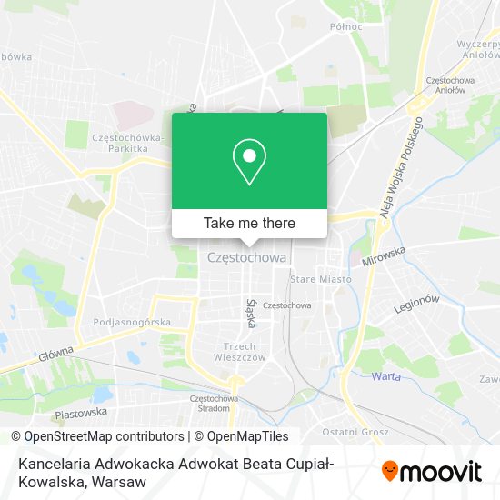 Kancelaria Adwokacka Adwokat Beata Cupiał-Kowalska map