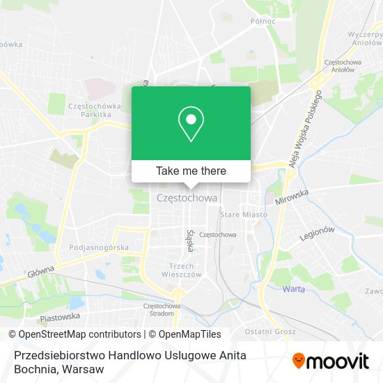 Przedsiebiorstwo Handlowo Uslugowe Anita Bochnia map