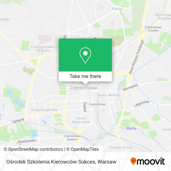 Ośrodek Szkolenia Kierowców Sukces map