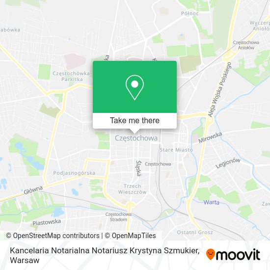 Kancelaria Notarialna Notariusz Krystyna Szmukier map