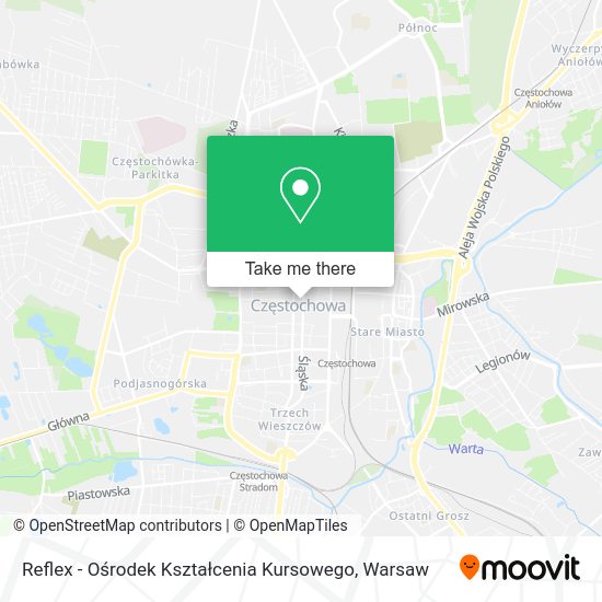 Reflex - Ośrodek Kształcenia Kursowego map