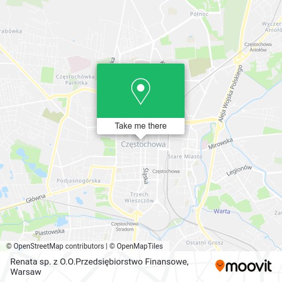 Renata sp. z O.O.Przedsiębiorstwo Finansowe map