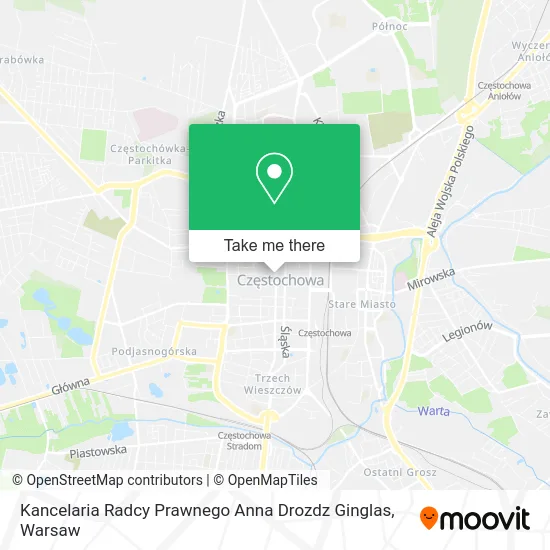 Карта Kancelaria Radcy Prawnego Anna Drozdz Ginglas