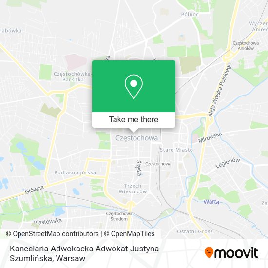 Kancelaria Adwokacka Adwokat Justyna Szumlińska map