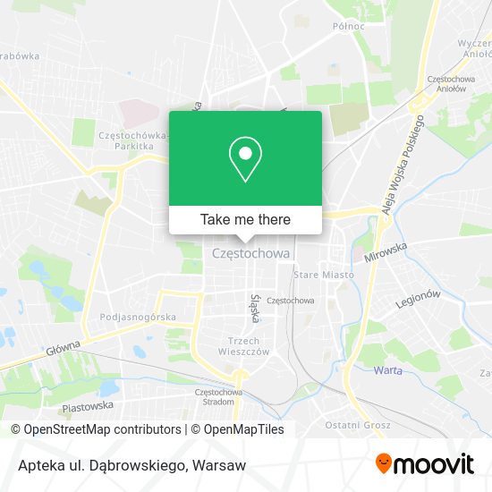 Apteka ul. Dąbrowskiego map