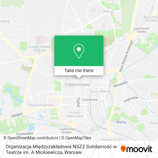 Organizacja Międzyzakładowa NSZZ Solidarność w Teatrze im. A Mickiewicza map