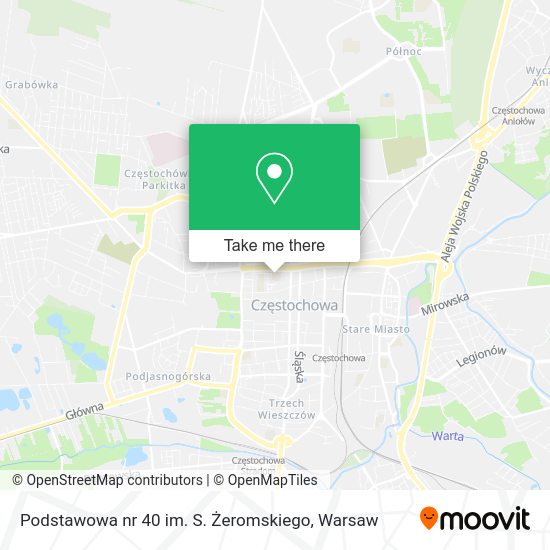 Podstawowa nr 40 im. S. Żeromskiego map