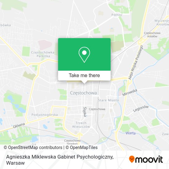 Agnieszka Miklewska Gabinet Psychologiczny map