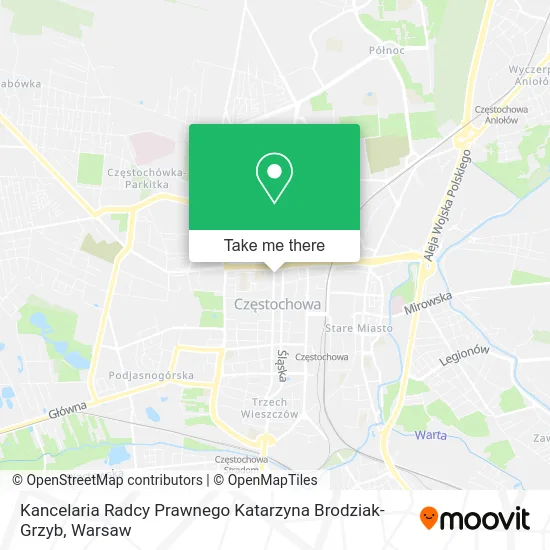 Карта Kancelaria Radcy Prawnego Katarzyna Brodziak-Grzyb