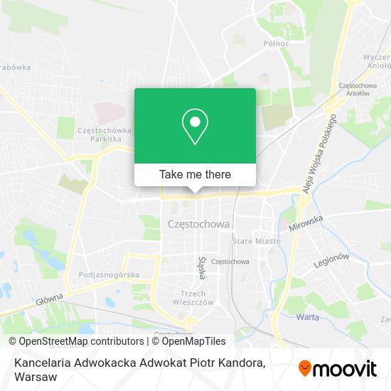 Kancelaria Adwokacka Adwokat Piotr Kandora map