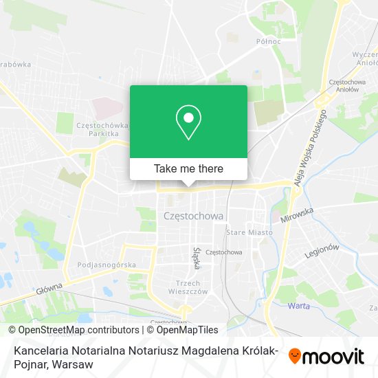 Kancelaria Notarialna Notariusz Magdalena Królak-Pojnar map