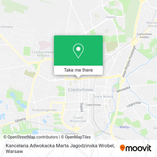 Kancelaria Adwokacka Marta Jagodzinska Wrobel map