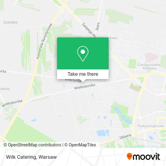 Wilk Catering map