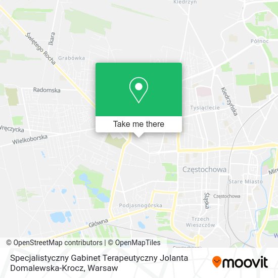 Specjalistyczny Gabinet Terapeutyczny Jolanta Domalewska-Krocz map