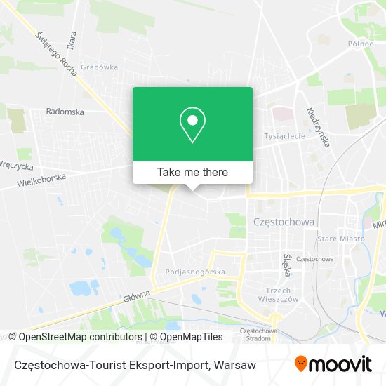 Częstochowa-Tourist Eksport-Import map