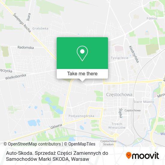 Auto-Skoda. Sprzedaż Części Zamiennych do Samochodów Marki SKODA map