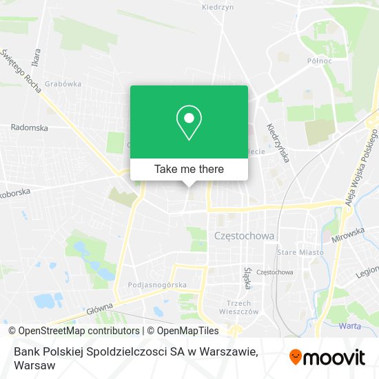 Bank Polskiej Spoldzielczosci SA w Warszawie map