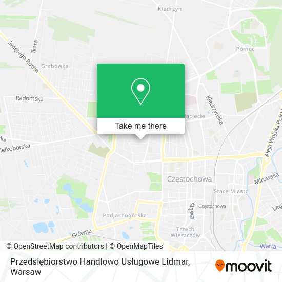 Przedsiębiorstwo Handlowo Usługowe Lidmar map