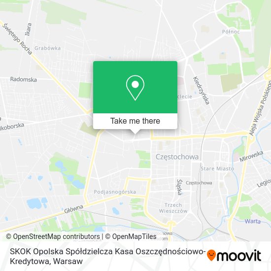 SKOK Opolska Spółdzielcza Kasa Oszczędnościowo-Kredytowa map