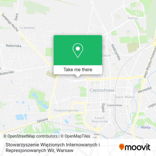 Stowarzyszenie Więzionych Internowanych i Represjonowanych Wir map