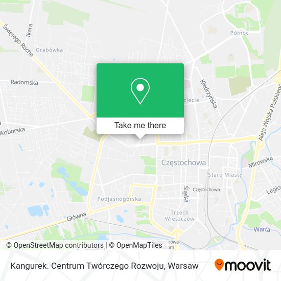 Kangurek. Centrum Twórczego Rozwoju map