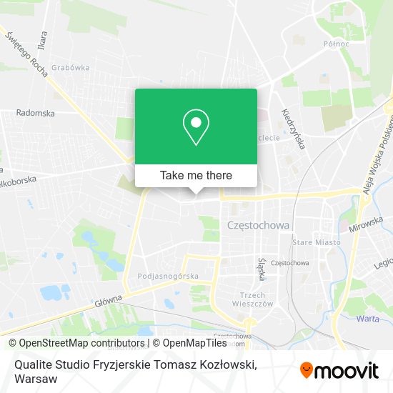 Карта Qualite Studio Fryzjerskie Tomasz Kozłowski