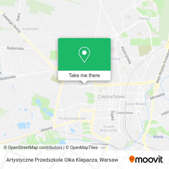 Artystyczne Przedszkole Olka Klepacza map