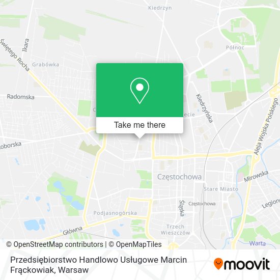 Przedsiębiorstwo Handlowo Usługowe Marcin Frąckowiak map