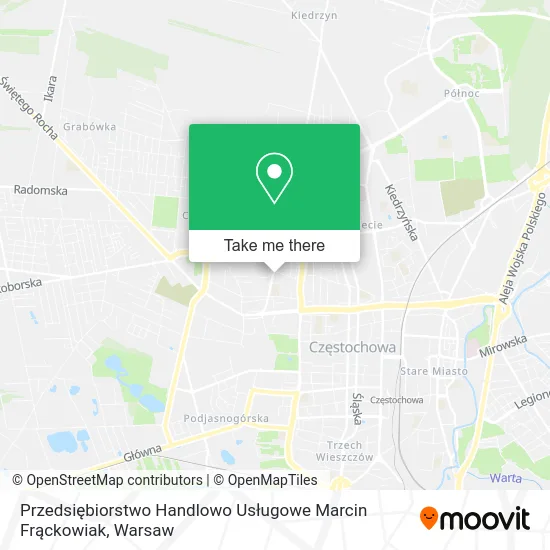 Карта Przedsiębiorstwo Handlowo Usługowe Marcin Frąckowiak