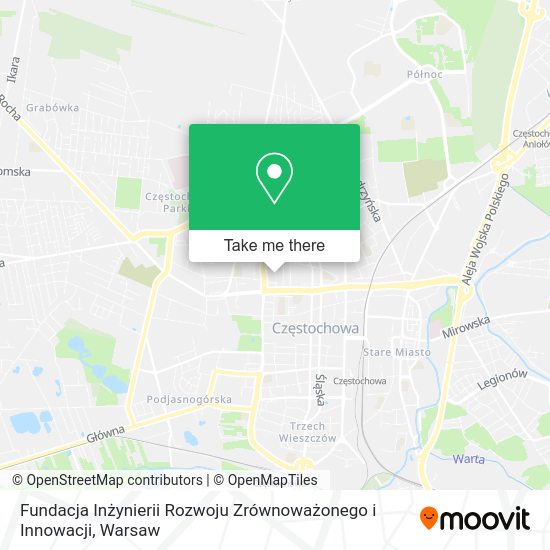 Fundacja Inżynierii Rozwoju Zrównoważonego i Innowacji map