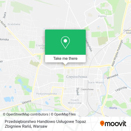 Przedsiębiorstwo Handlowo Usługowe Topaz Zbigniew Rańś map